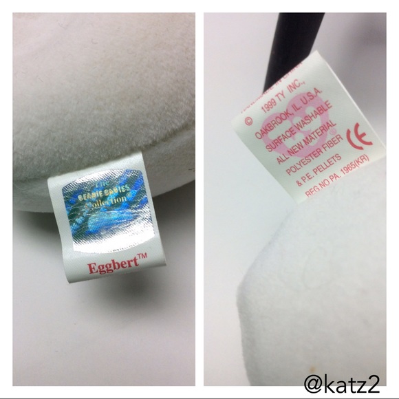 Ty Beanie Baby Retired Eggbert 1998 - Picture 4 of 4